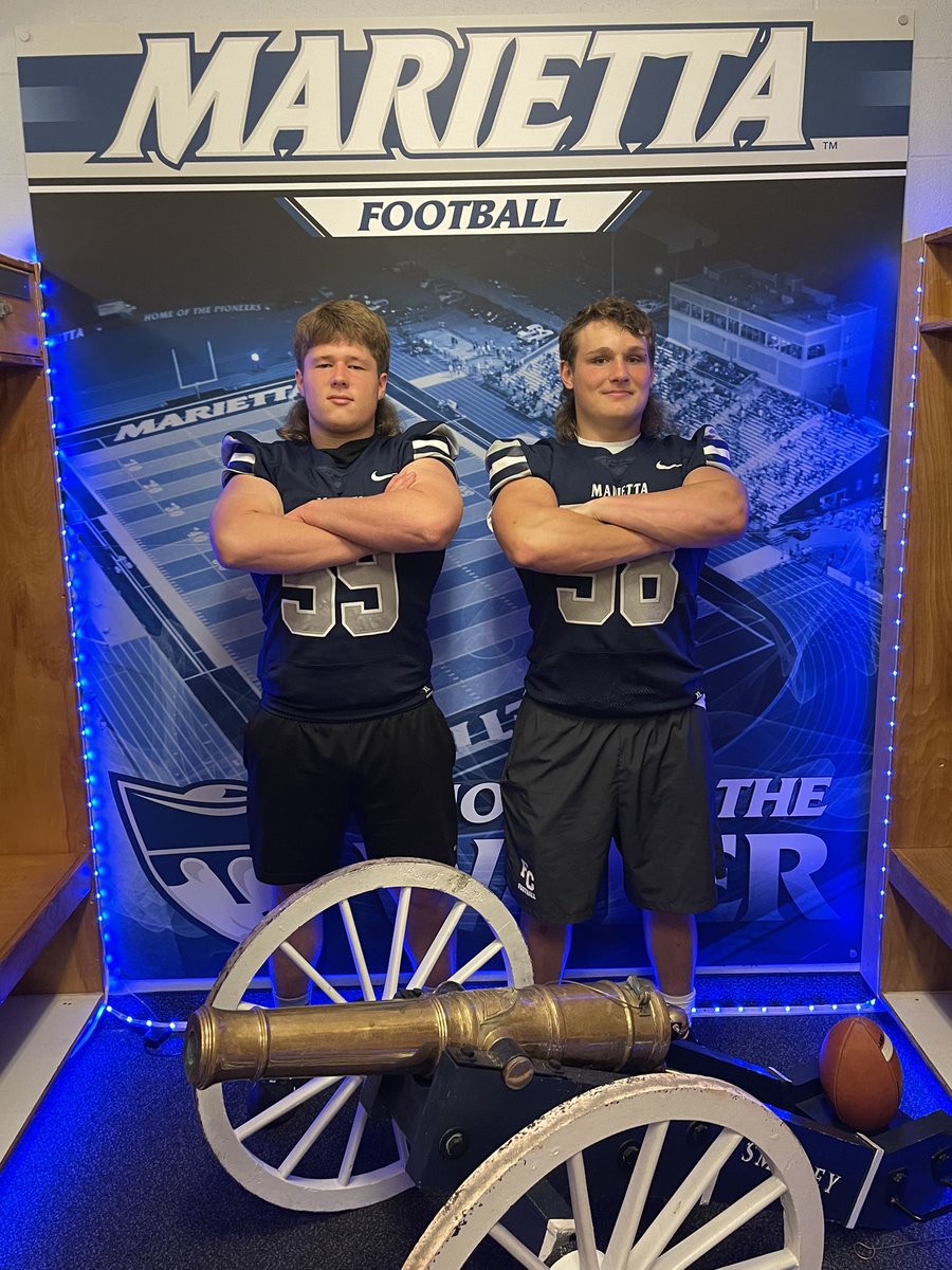 Brayden Kirby (@brayden49908579) on Twitter photo Had a great time up <a href="/Marietta_FB/">Marietta College Football</a> for a visit! Thank you to <a href="/CoachGeiger_/">Coach TG</a> for inviting me up here!
#FIGHT
<a href="/TannerGarry3/">Tanner Garry</a>
<a href="/FortCherryFB/">#TheFort</a>
<a href="/Louis_Ryan58/">Louis Ryan</a> Had a great time up <a href="/Marietta_FB/">Marietta College Football</a> for a visit! Thank you to <a href="/CoachGeiger_/">Coach TG</a> for inviting me up here!
#FIGHT
<a href="/TannerGarry3/">Tanner Garry</a>
<a href="/FortCherryFB/">#TheFort</a>
<a href="/Louis_Ryan58/">Louis Ryan</a>