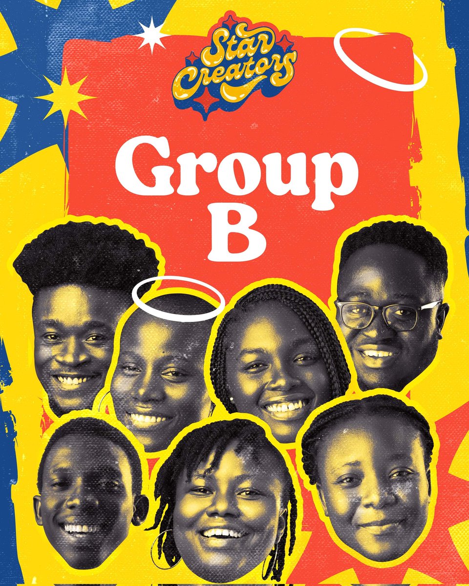 𝐌𝐞𝐞𝐭 𝐭𝐡𝐞 𝐝𝐲𝐧𝐚𝐦𝐢𝐜 𝐚𝐧𝐝 𝐜𝐫𝐞𝐚𝐭𝐢𝐯𝐞 𝐠𝐫𝐨𝐮𝐩 𝐁!
Get to know the faces behind the projects and see as they take on new challenges and make the most of their internship experience! 

Come along with us!🤩

#starcreatorsafrica
#teaminterns
#internshipprogram