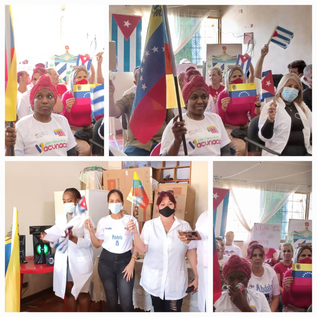 Colaboradores del estado Distrito Capital celebran el Primero de Mayo.

💖¡Feliz día internacional de los trabajadores! 💖

🇨🇺#CubaPorLaVida👏#ALaPatriaManosYCorazón #1Mayo

<a href="/cubacooperaven/">Brigada Médica Cubana en Venezuela</a> <a href="/DcMedica/">Misión Médica Cubana en el Distrito Capital</a>