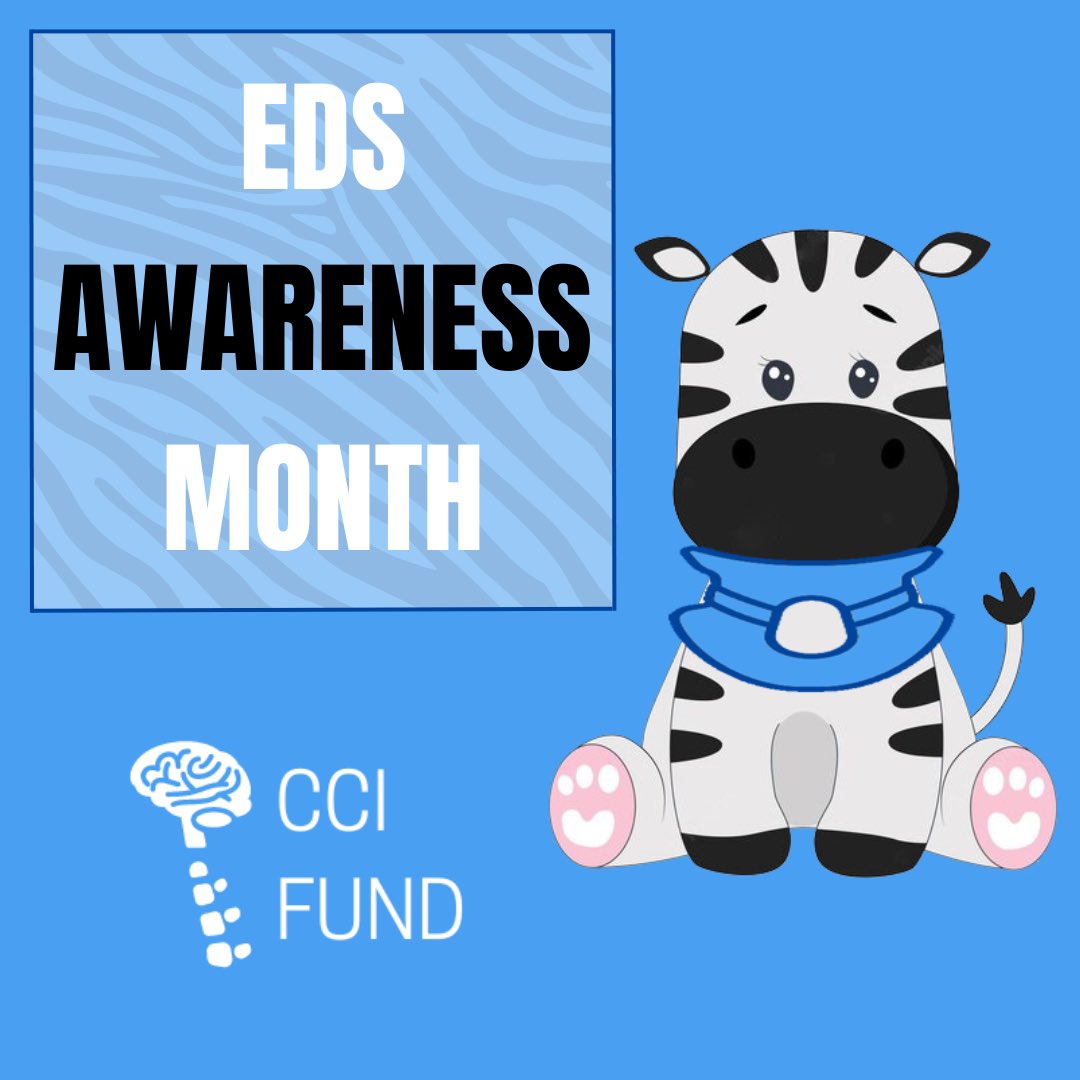 May is EDS & HSD Awareness month! 🦓✨ 

Did you know EDS is one of the underlying conditions of CCI?

Get involved ehlers-danlos.com/may-awareness

#eds #edsawareness #zebra #ehlersdanlos #TogetherWeDazzle #cci #craniocervicalinstability #chronicillness #rarediseases