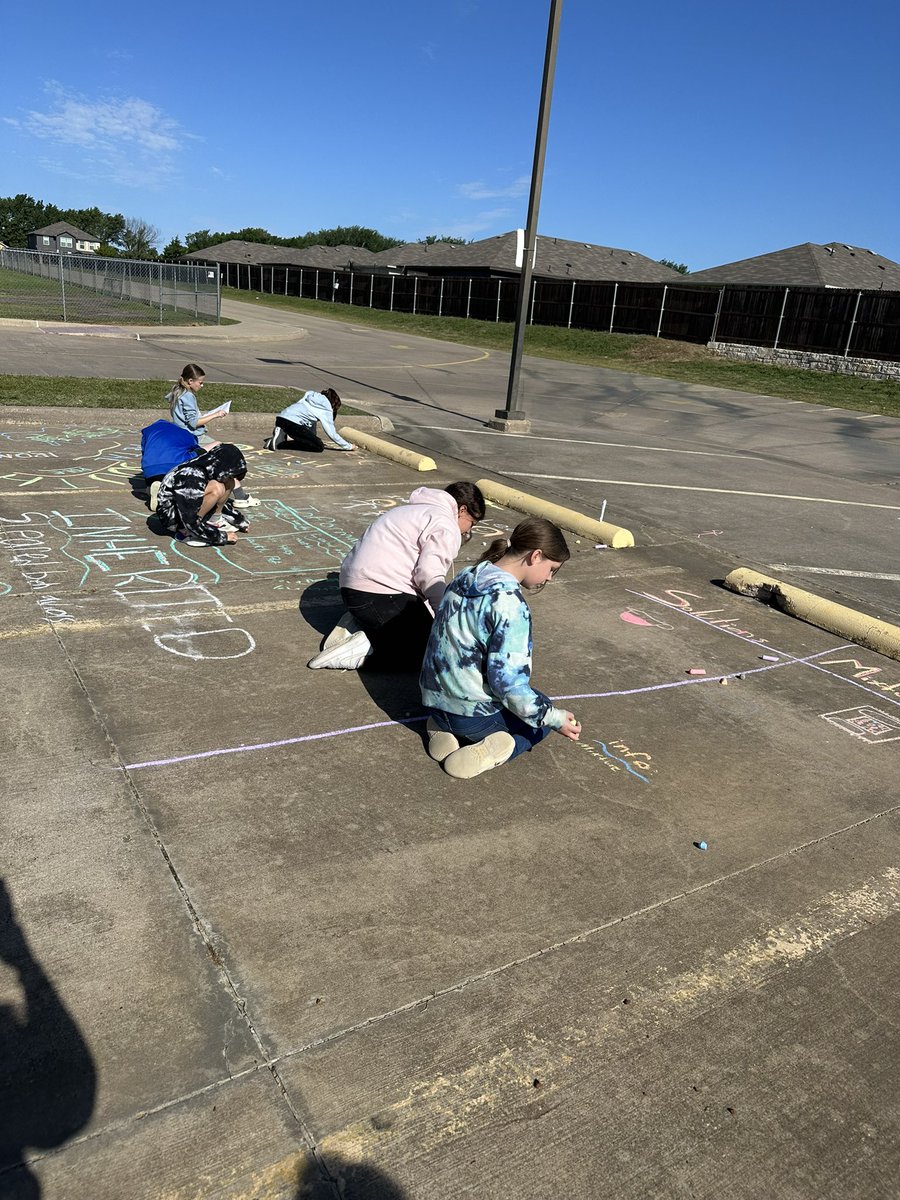 Sidewalk chalk brain dump getting ready for our Science STAAR tomorrow!