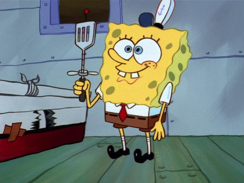 May 1, 1999 — The first episode of the show SpongeBob SquarePants, “Help Wanted”, airs on Nickelodeon.