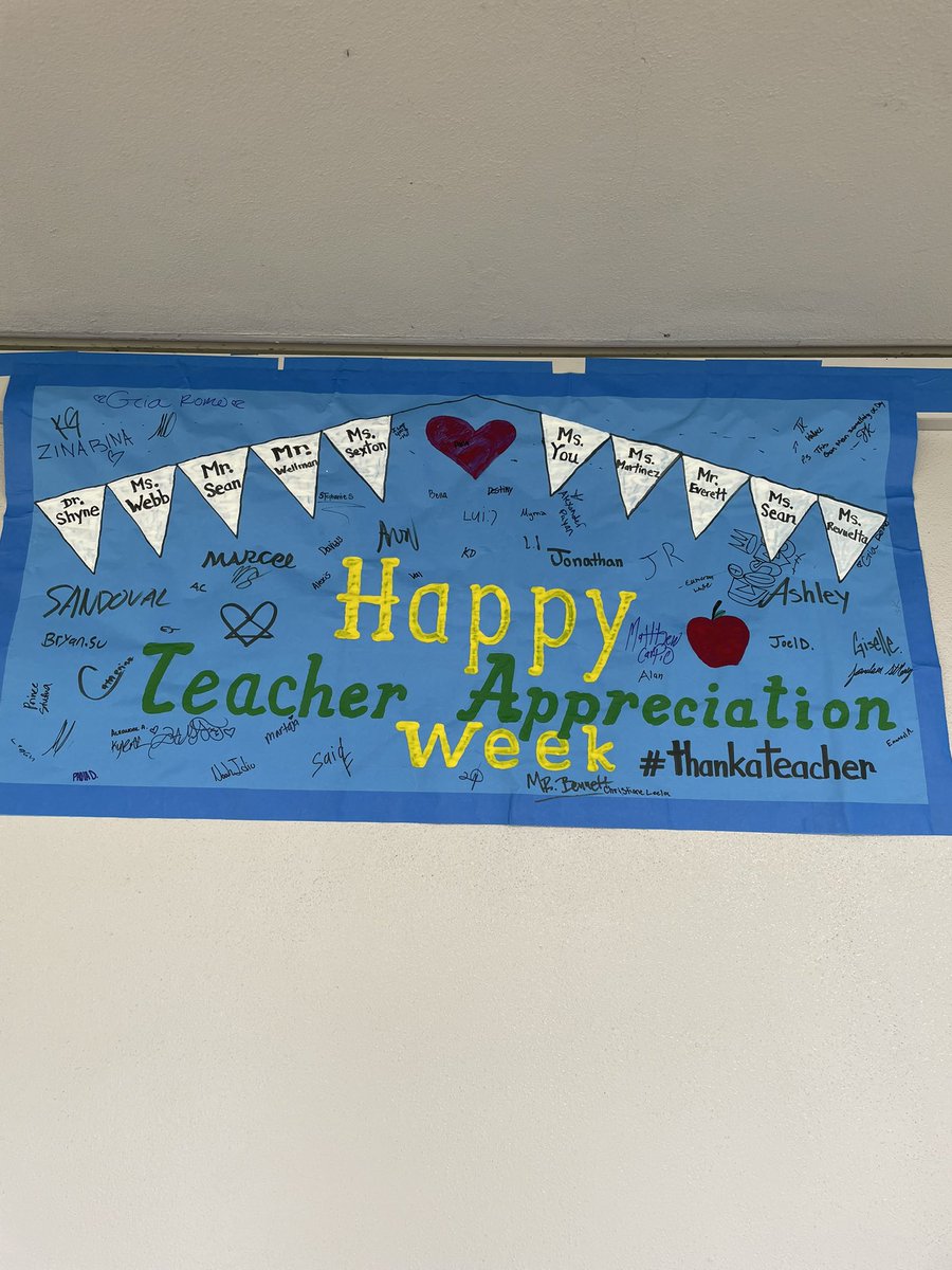 #thankateacher #happyteacherappreciationweek 
@HSOLBUSD #proudtobeLBUSD