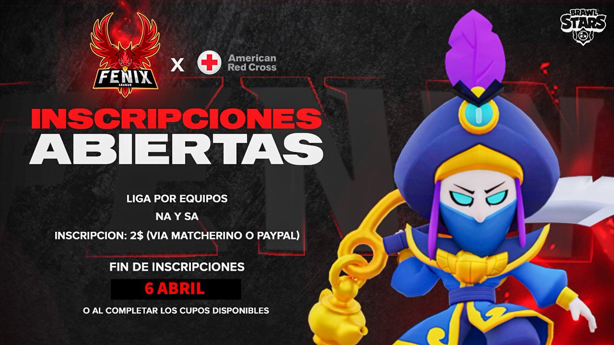 #BS | Inscripciones Fenix League 28

NA y SA

Requisitos:
➡️ Seguirnos <a href="/Fenix_LeagueBS/">Fenix League</a>
➡️ Dar RT y ❤️ a este tweet  
➡️ Mencionar a 2 equipos
➡️ Realizar 2$ en sponsors quest Matcherino o PayPal
matcherino.com/t/FenixLeague28

MD para finalizar inscripción o aclarar dudas