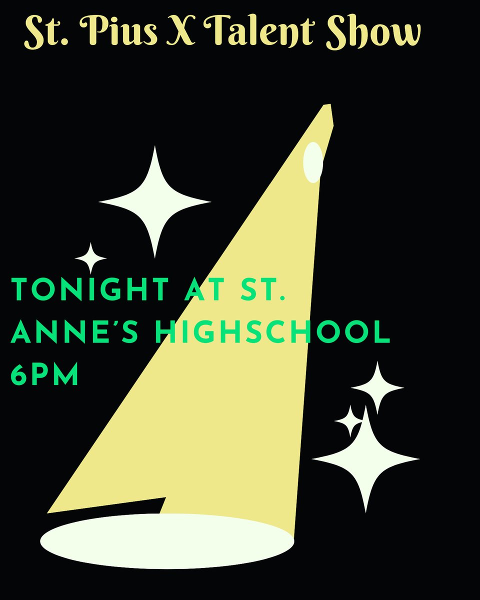 Pacers Got Talent ! Tonight is our Family Night Showing at St Anne’s at 6Pm! 🎤 🕺🏽 🎵