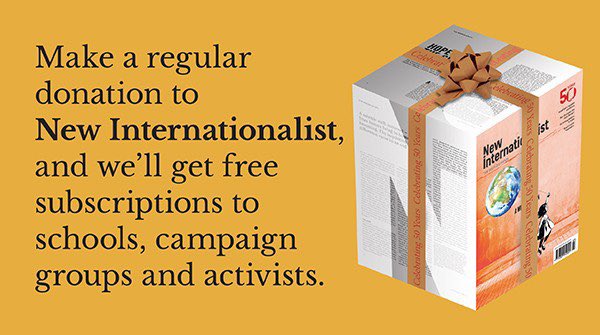 Donate to our new solidarity fund to help schools, activists and low income workers access our journalism &amp; archive which reaches back to articles on the anticolonial movements of 1973. Sign up: newint.org/give 

#MayDay  #InternationalWorkersDay #InternationalLabourDay