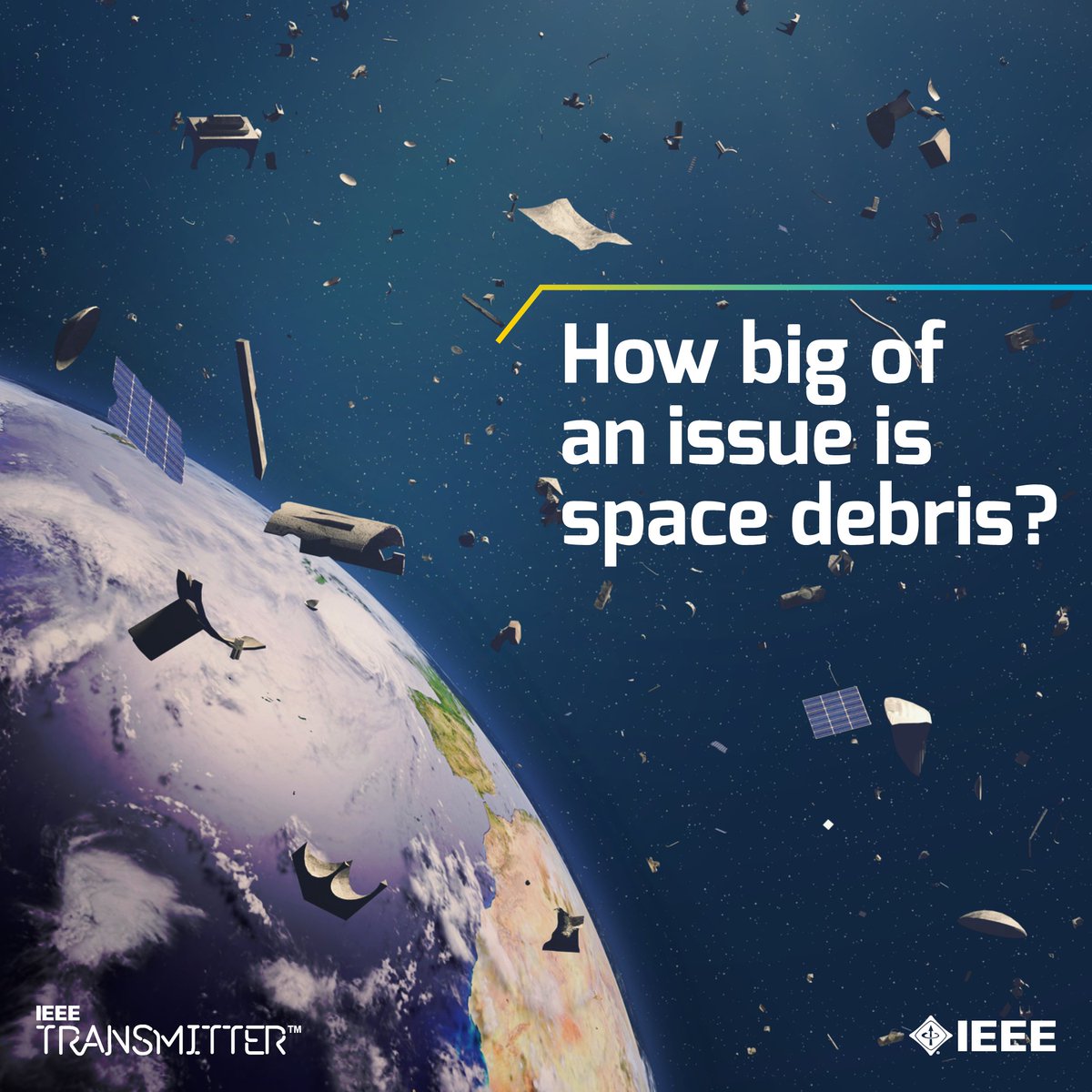 Space may be vast, but it's getting crowded. #IEEE Impact Creators shared insights on how to clean up some of this ‘space junk.’ Learn about the options on IEEE Transmitter: bit.ly/3LmhLX4