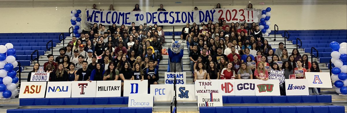 Today, we celebrated Seniors that are pursuing their college dreams, military, or trade/vocational schools!  Congrats to our Blue Devils! #DecisionDay #Classof23 <a href="/bdn28/">Blue Devil News Sunnyside</a> <a href="/SunnysideHS/">Sunnyside High School - Tucson, AZ</a>