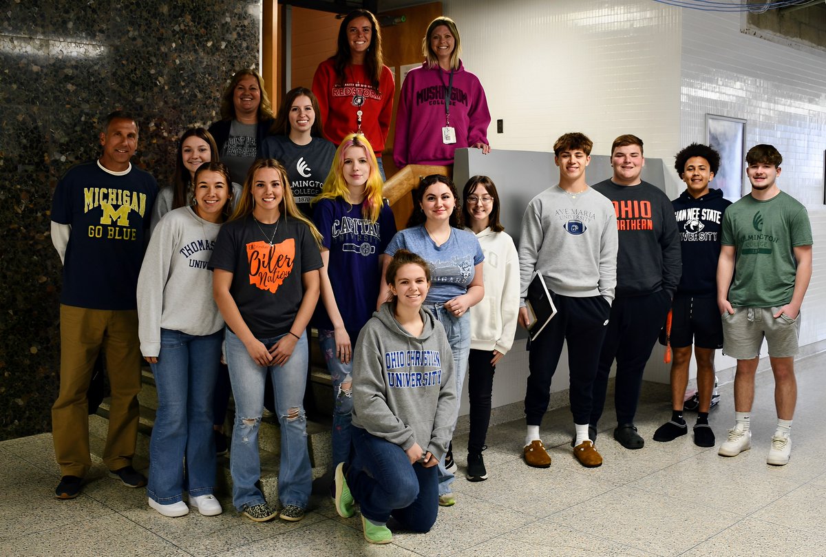 WHS students and staff participating in National College Decision Day!  Best of luck to you, Class of 2023!!
#NationalCollegeDecisionDay