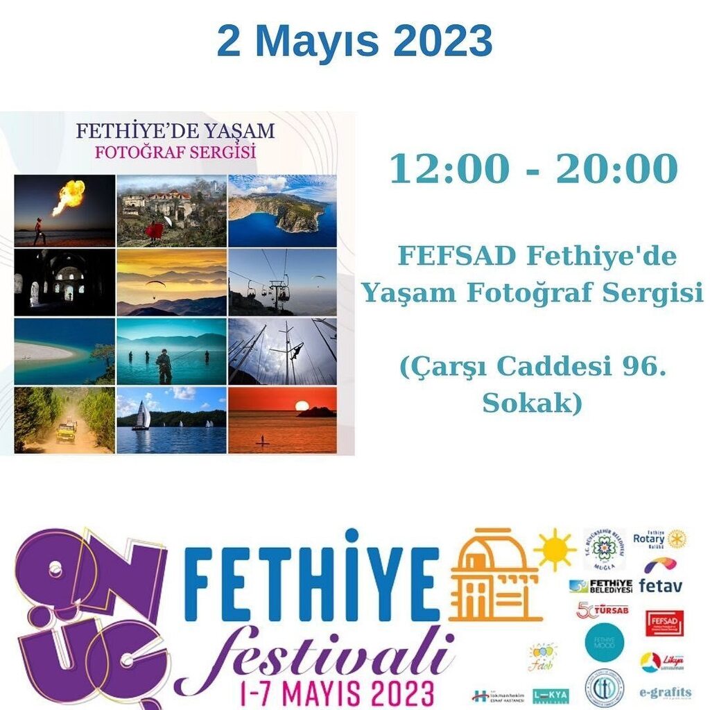 12:00-20:00 - FEFSAD Fethiye'de Yaşam Fotoğraf Sergisi (96. Sokak) instagr.am/p/CrtWE9wINth/