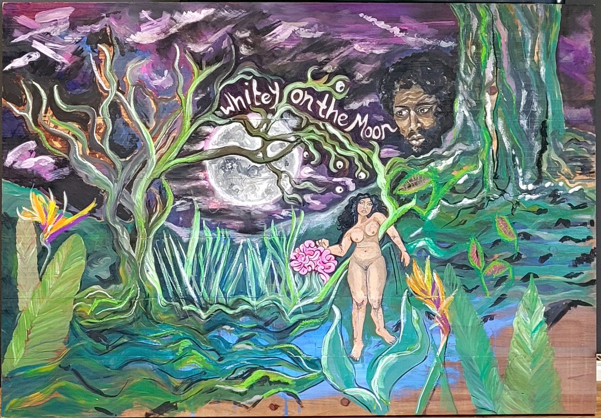 Chickenfish40's tweet image. My latest weird &amp;amp; huge piece of work 👊🏼😆 #gilscottheron #BLM #socialproblems #stigma #addiction #recovery #art