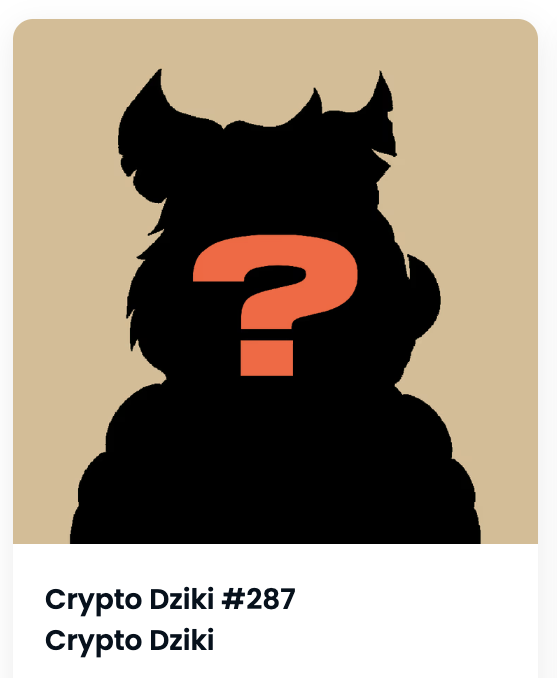 CryptoWasko's tweet photo. @crypto_dziki @Mikey_Satoshi @HazardzistAA @PatrykOsak @ThePolacyNFT @nftplcollective @KryptoEkipa @0xsoftoshi #dzikimint 💪 https://t.co/SJVKVJzY95