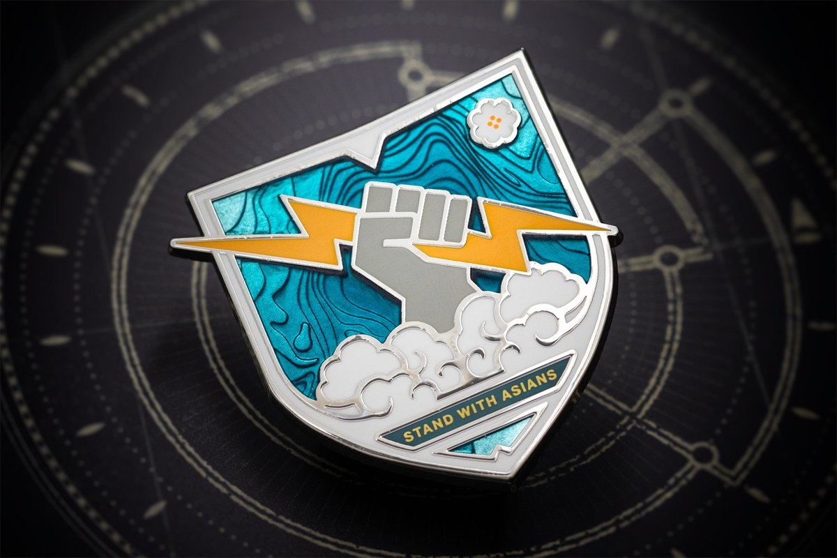In celebration of AANHPI Heritage Month, here’s a look at the Stand With Asians Collectible Pin designed by the Asians@Bungie inclusion club, available for pre-order on May 23rd.