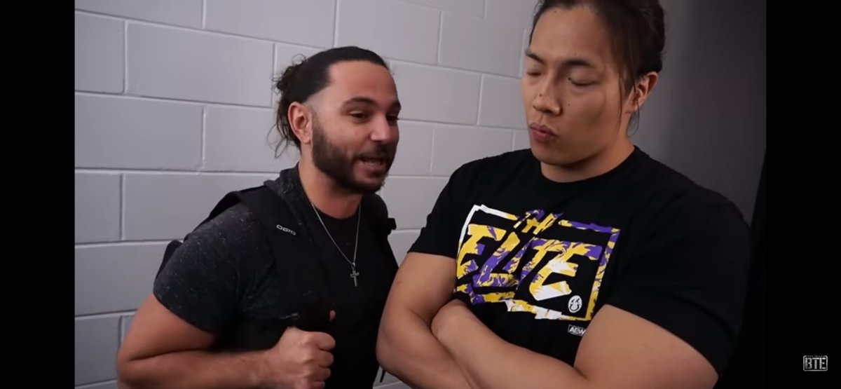 BeingTheElite's tweet photo. “Cheese Puffs” - Being The Elite Ep. 345 https://t.co/SDvfsRjY4x via @YouTube 
#BTE #BeingTheElite #AEWDynamite #AEWRampage https://t.co/2J8ddye5J2