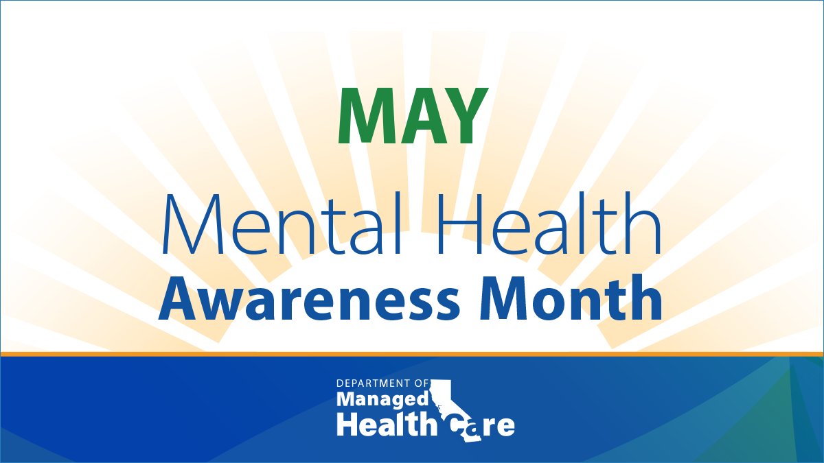 CADMHC's tweet photo. The #DMHC is raising awareness that if a health plan enrollee cannot find a mental health provider in their health plan network, the health plan MUST arrange &amp; pay for out-of-network services at no additional cost. Info: https://t.co/bPEibRkA6u

#MHAM #GoldenStateofMind https://t.co/5GA6AebO8X