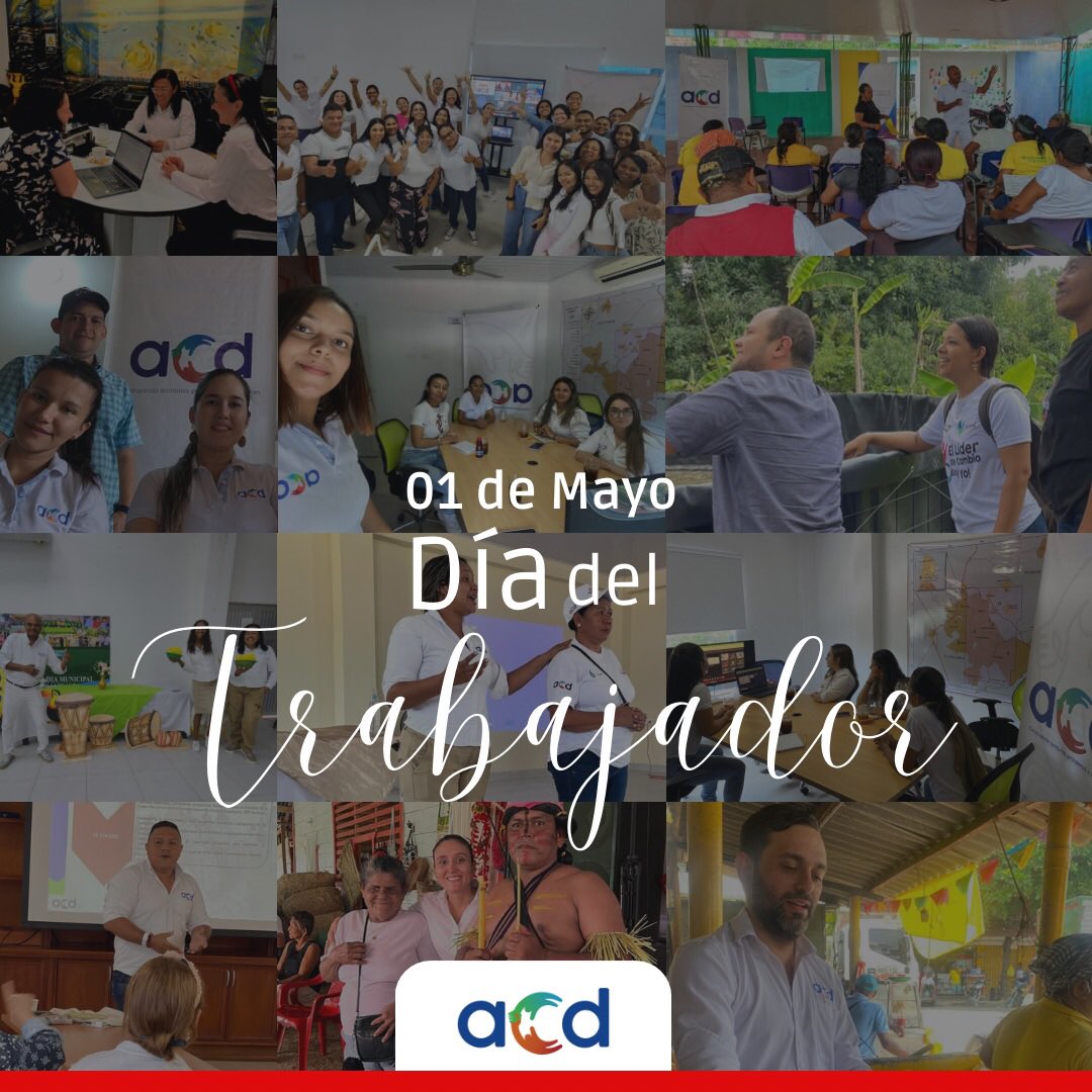acdesarrollo's tweet photo. #DíadelTrabajador 👩‍💻| Hoy es un día para celebrar a todos aquellos que día a día luchan por construir un futuro mejor.

Que, con su esfuerzo y dedicación, trabajan para construir territorios prósperos y sostenibles. 🌎🤝 

Desde @acdesarrollo ¡Feliz Día del Trabajador! 👨‍💼👷🏽🧑‍⚕️🧑‍🔧👩‍💻 https://t.co/vr82zTEPPU