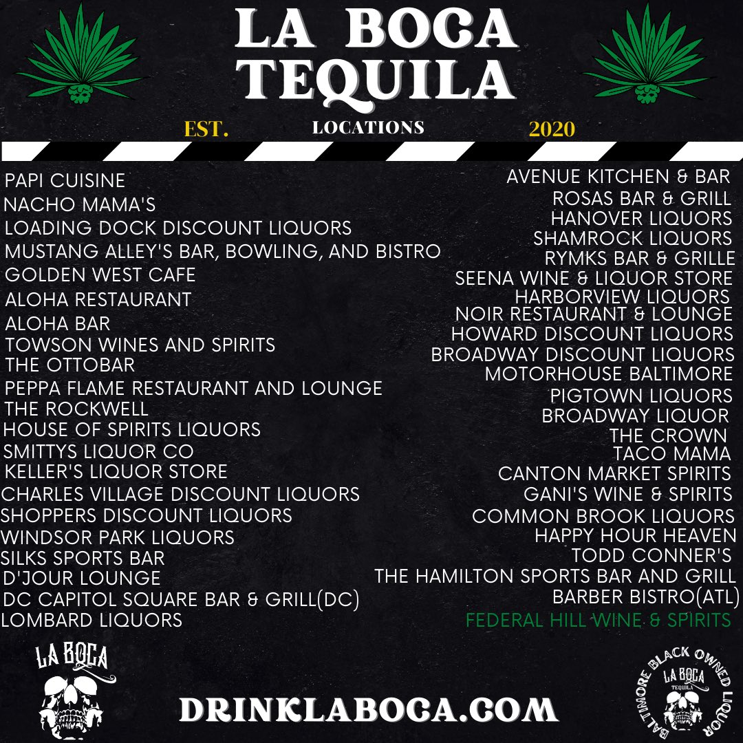 La Boca on Twitter "BREAKING La Boca Tequila is now available at Federal Hill Wine & Spirits