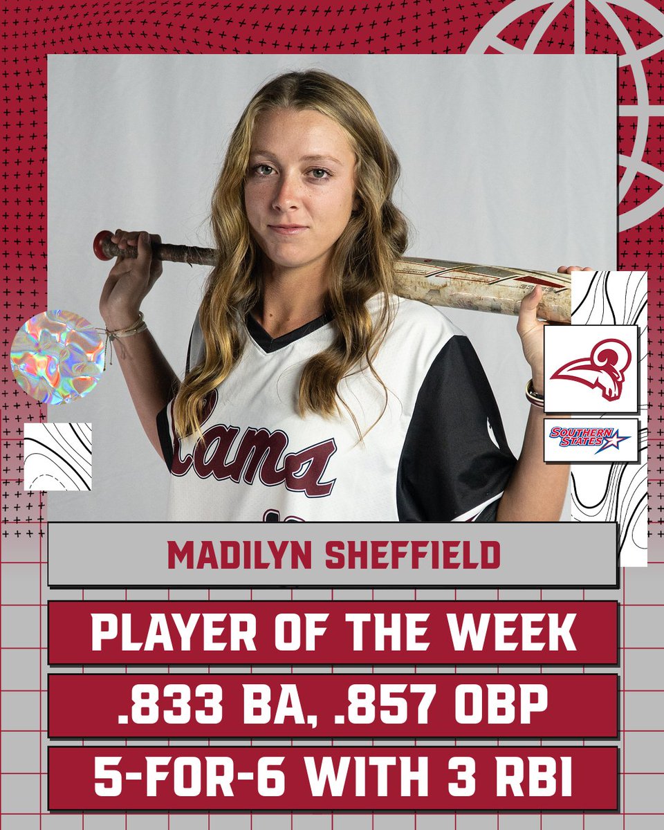 SSACsports's tweet photo. Congrats to @UMobileRams on sweeping the SSAC Softball Player of the Week awards for the week of April 24-30. Details | https://t.co/ioAKOEGvkd https://t.co/L4Kqj9eMgu