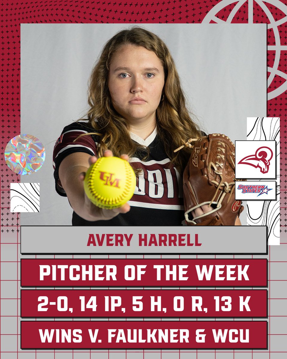 SSACsports's tweet photo. Congrats to @UMobileRams on sweeping the SSAC Softball Player of the Week awards for the week of April 24-30. Details | https://t.co/ioAKOEGvkd https://t.co/L4Kqj9eMgu