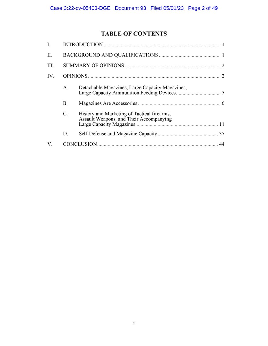 2Aupdates's tweet photo. Sullivan v. Ferguson (W.D. WA): Ryan Busse files yet another "expert" report in support of gun control, this time Washington's magazine ban. He was paid $150/hr to write this (and $300/hr for any testimony). https://t.co/2IIH99dY9g https://t.co/szkpdMGwRj