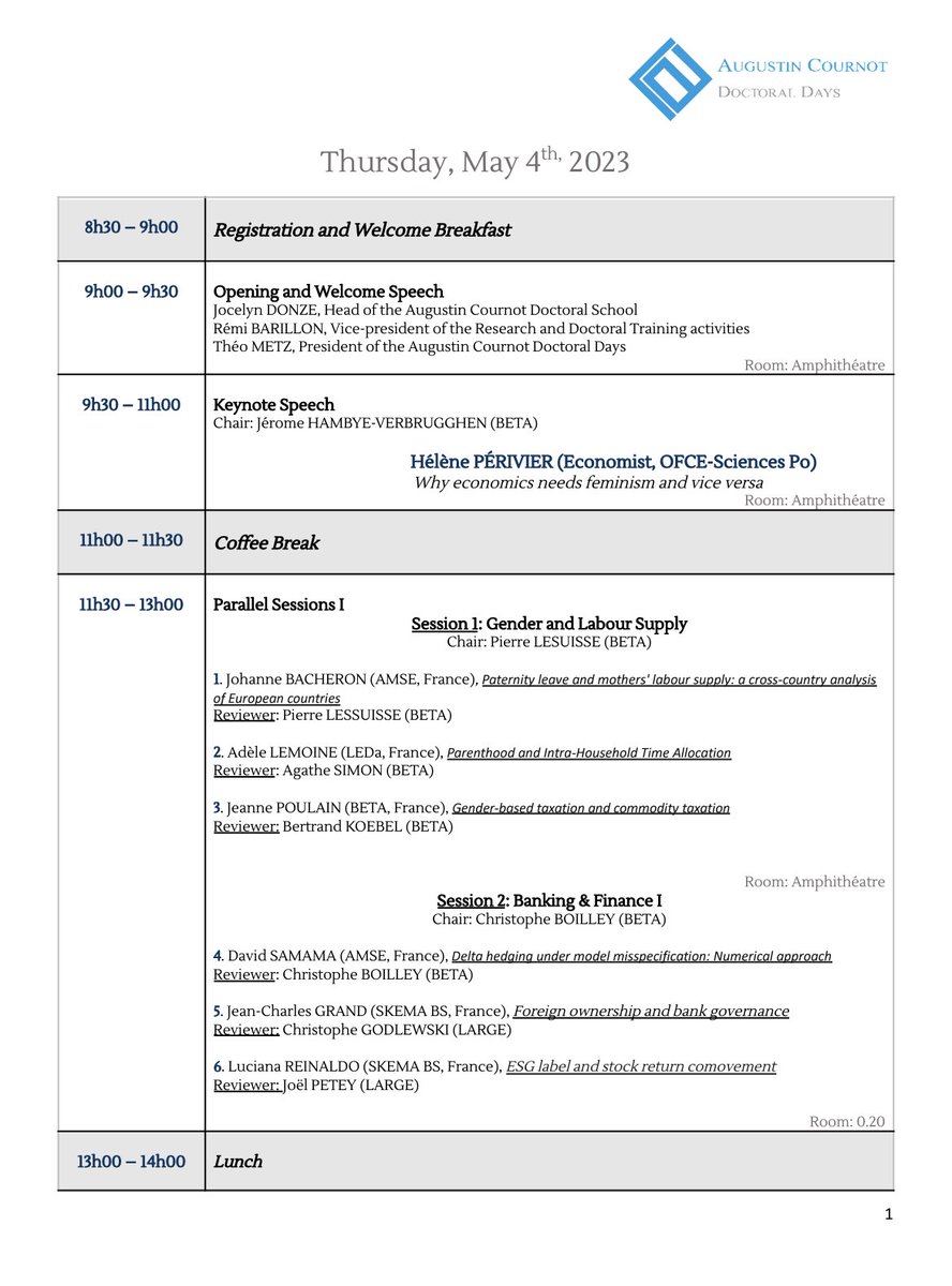 ACDDConference's tweet photo. 3 days to go before the start of the 20th Edition of the ACDD conference !!

Check out now the program for these two exciting days👇🏾

@EDACournot @beta_economics #ACDD #ACDD23 #EconTwitter #conference #PhD https://t.co/liID2avldm