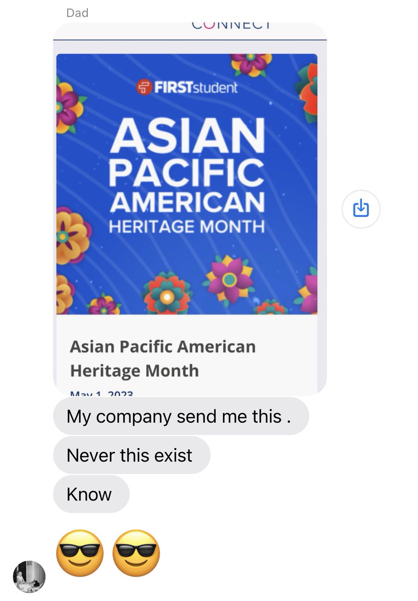 happy aapi heritage month! here's a cute moment of my immigrant dad discovering this month today
