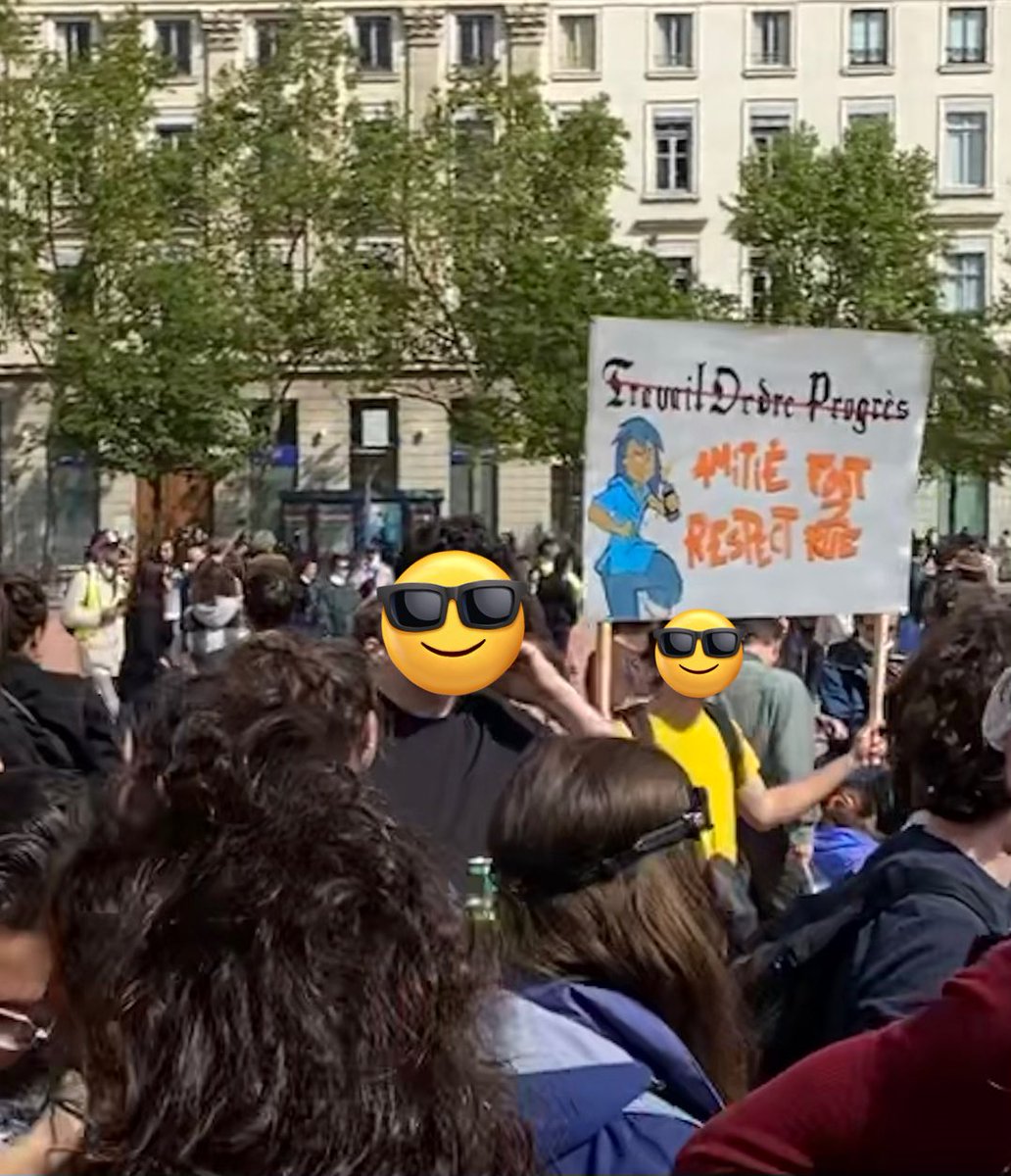 Meilleur pancarte de manifestation que j’ai vu

Photo prise à #Lyon #1erMai #manif23mars