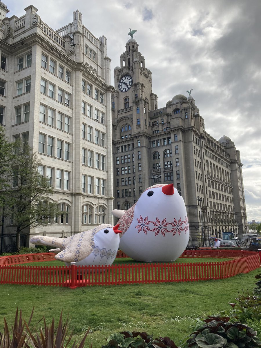 Ukrainian songbirds around Liverpool city centre - lots to see as part of Eurovision