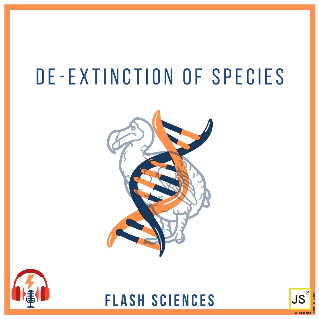 Le Flash science du mois est là et il est en anglais ! 🇬🇧 Our first Flash Science podcast in english is here ! Trayana is behind the mic to talk about the de-extinction of species ! What's that ? Well, listen to our new episode to figure it out !
open.spotify.com/show/5Zxt51Sxc…