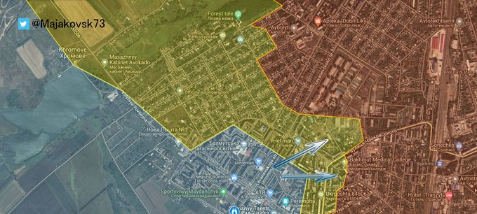 nachomdeo's tweet photo. Sale reporte urgente de la guerra en Ucrania. Un contrataque ucraniano hizo retroceder a las tropas rusas en la ciudad de Bahkmut
La zona había sido tomada por las tropas de Wagner en una semana
No es la única novedad en el frente...
Mapa de @PoderioMilitar https://t.co/FoiGWIOmnG