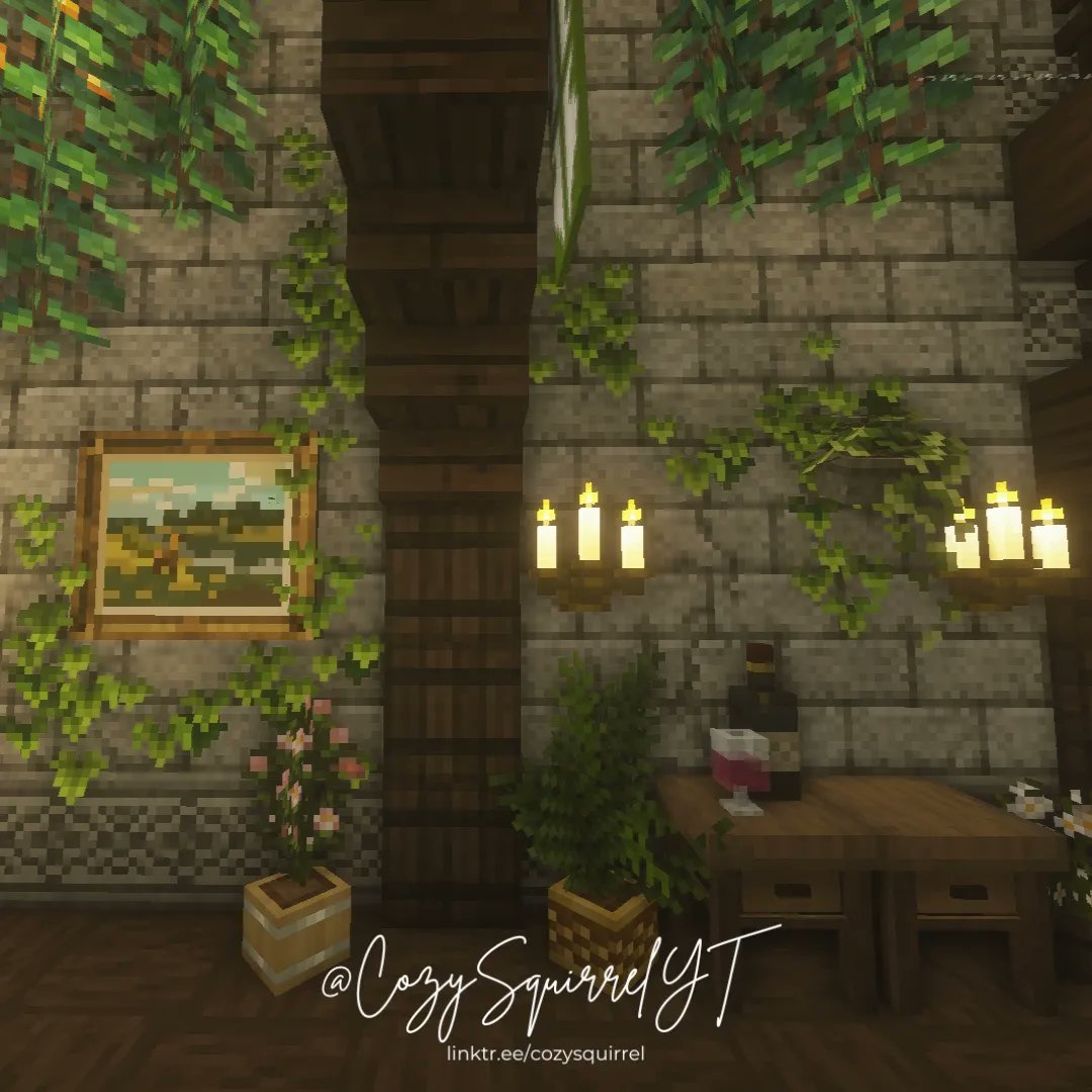 cozysquirrelyt's tweet image. 🏰abandoned castle turned cozy home🌼 - the Great Hall - full build on my YT!
#minecraft #minecrafttutorial #minecraftcits #minecraftbuilds #minecraftideas #minecrafthouse #minecraftcastle #cottagecore #cottagecoreminecraft #fantasy #fantasycore #aesthetic #aestheticminecraft