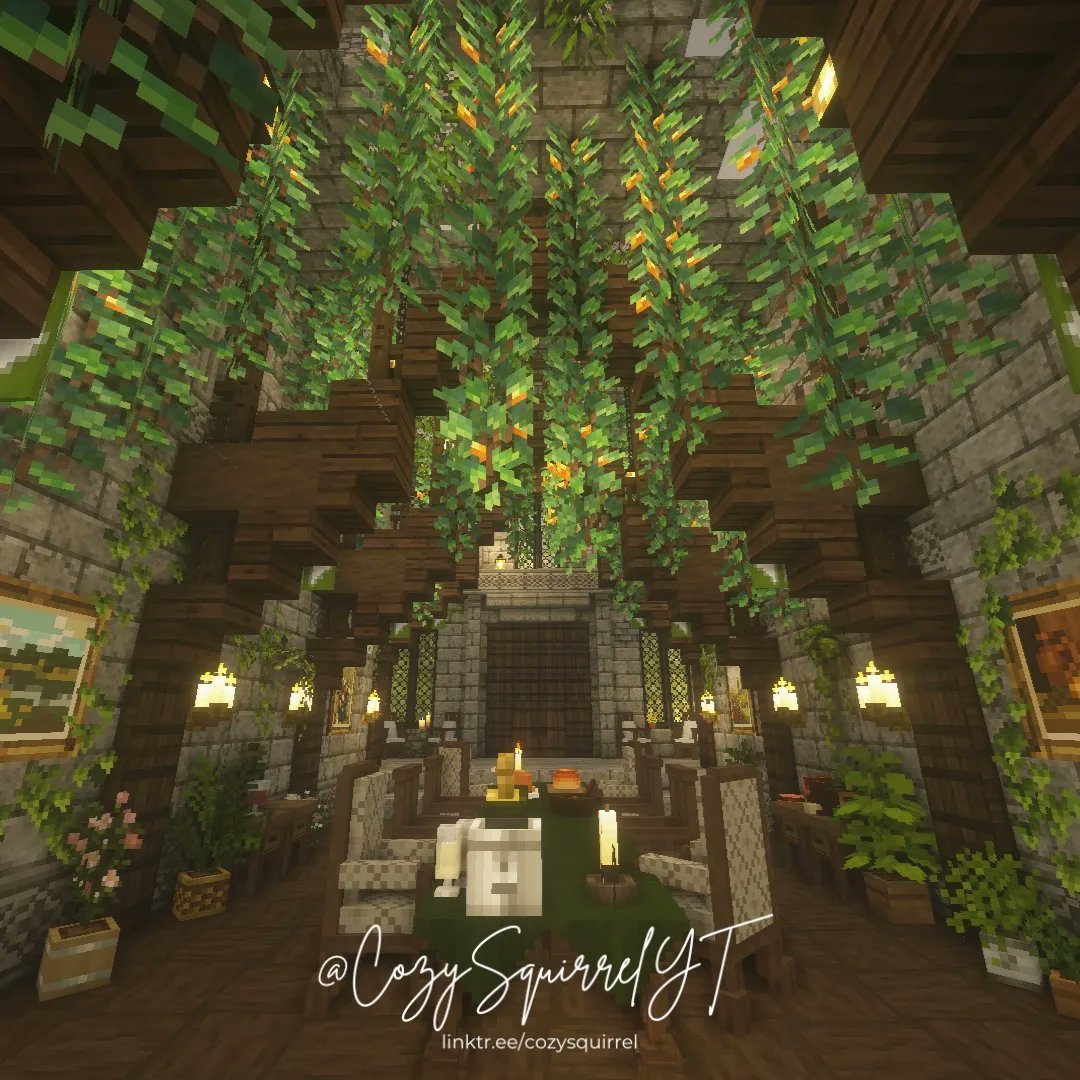 cozysquirrelyt's tweet image. 🏰abandoned castle turned cozy home🌼 - the Great Hall - full build on my YT!
#minecraft #minecrafttutorial #minecraftcits #minecraftbuilds #minecraftideas #minecrafthouse #minecraftcastle #cottagecore #cottagecoreminecraft #fantasy #fantasycore #aesthetic #aestheticminecraft