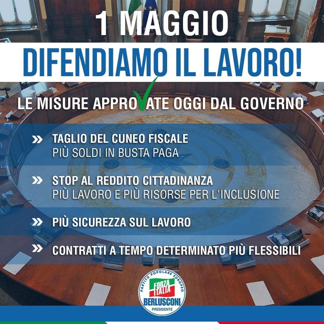 Oggi è una bella #FestadelLavoro grazie alle misure di #riduzionedelletasse messe in campo dal #Governo. Più #soldi in #bustapaga e abolizione del #redditocittadinanza sono la risposta giusta per restituire dignità e credibilità al lavoro e ridare potere d’acquisto alle famiglie.