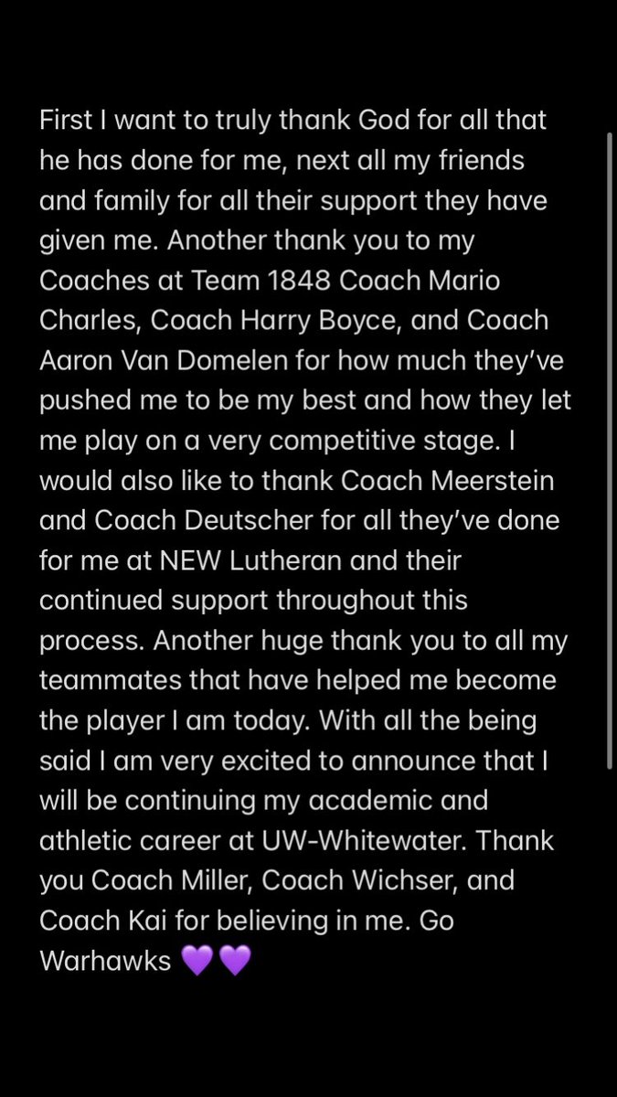 Thank you to everyone who got me here!💜💜 <a href="/Team1848/">OfficialTeam1848</a>_2023 @Team1848 <a href="/UWWMensHoops/">UW-Whitewater Men's Basketball</a>