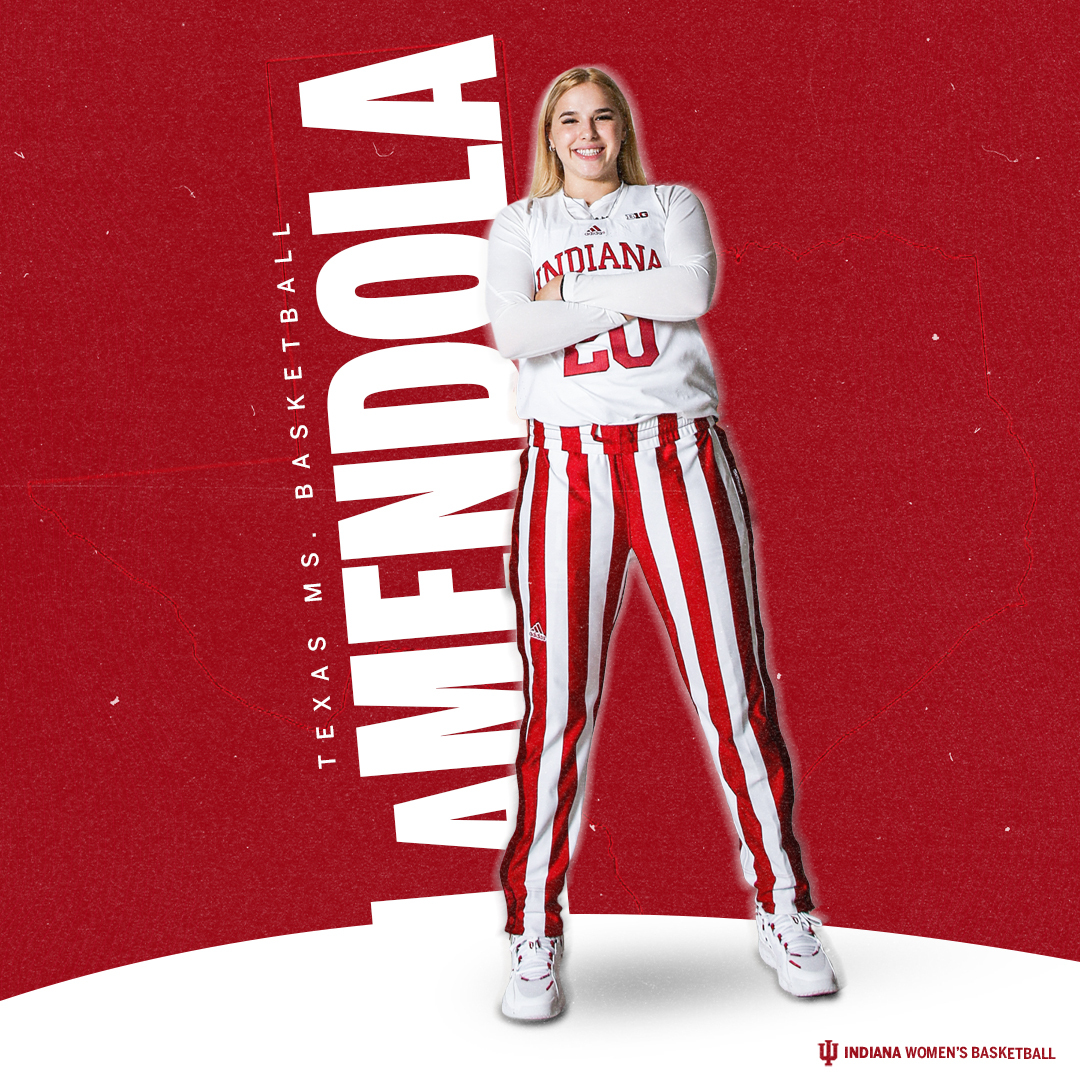 IndianaWBB's tweet photo. Miss Texas Basketball ๐ Indiana Hoosier.
Congratulations @juleslamendola! ๐ https://t.co/QAtQmxupS1