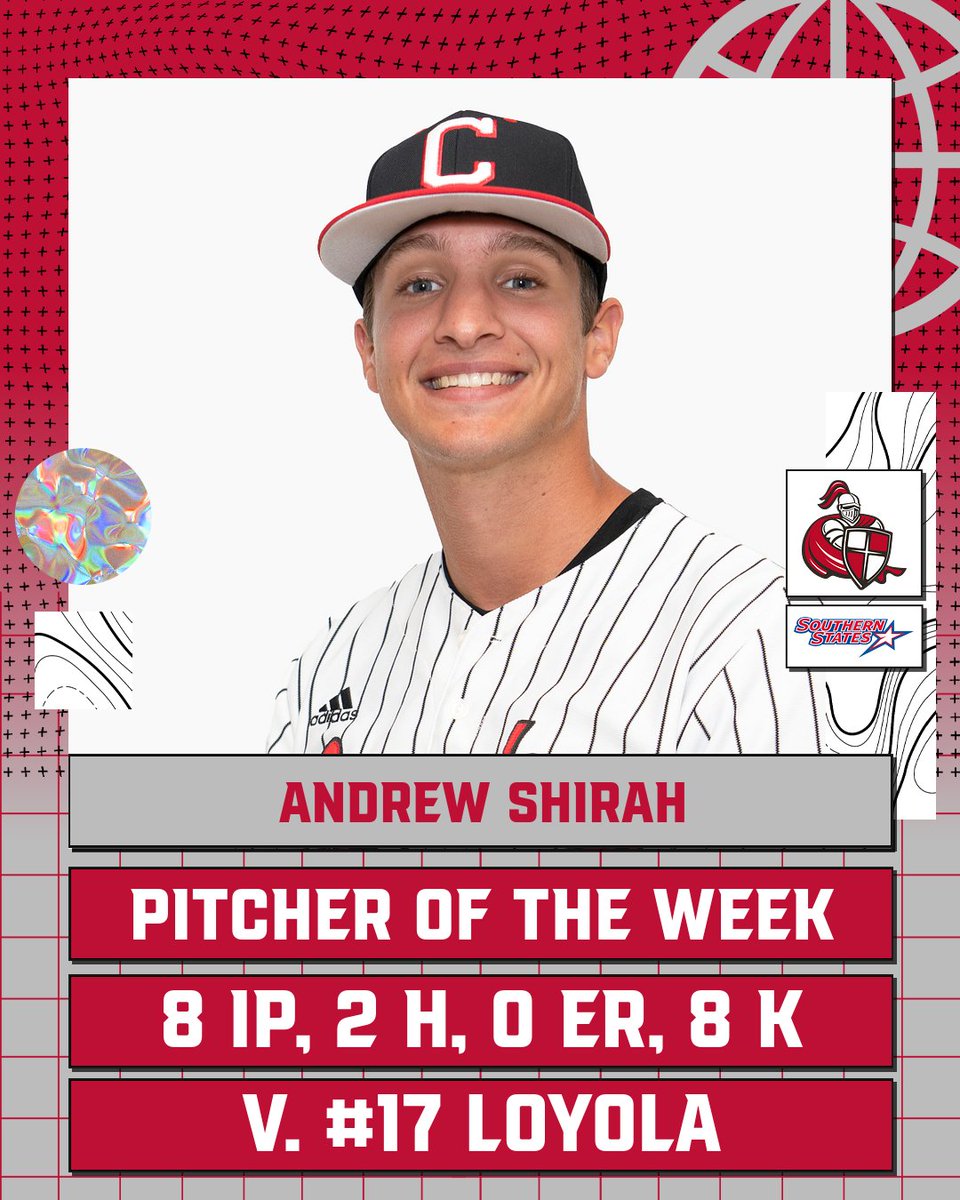 Southern States (@ssacsports) on Twitter photo Congrats to <a href="/CareyAthletics/">William Carey Athletics</a> on sweeping the SSAC Baseball Player of the Week awards for the week of April 24-30. Details | bit.ly/41KDM8V Congrats to <a href="/CareyAthletics/">William Carey Athletics</a> on sweeping the SSAC Baseball Player of the Week awards for the week of April 24-30. Details | bit.ly/41KDM8V