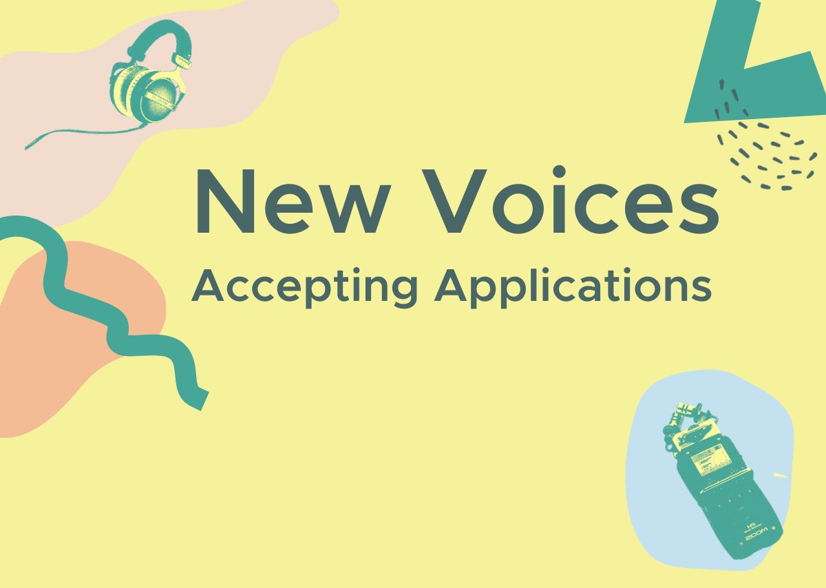AIRmedia's tweet photo. AIR's New Voices program creates pathways to career mentorship, collaboration and inspiration. 

Applications are now open! 

Learn more &amp; apply: https://t.co/9HJQtEy1DV

#AIRNewVoices https://t.co/uHeLmw0S5W