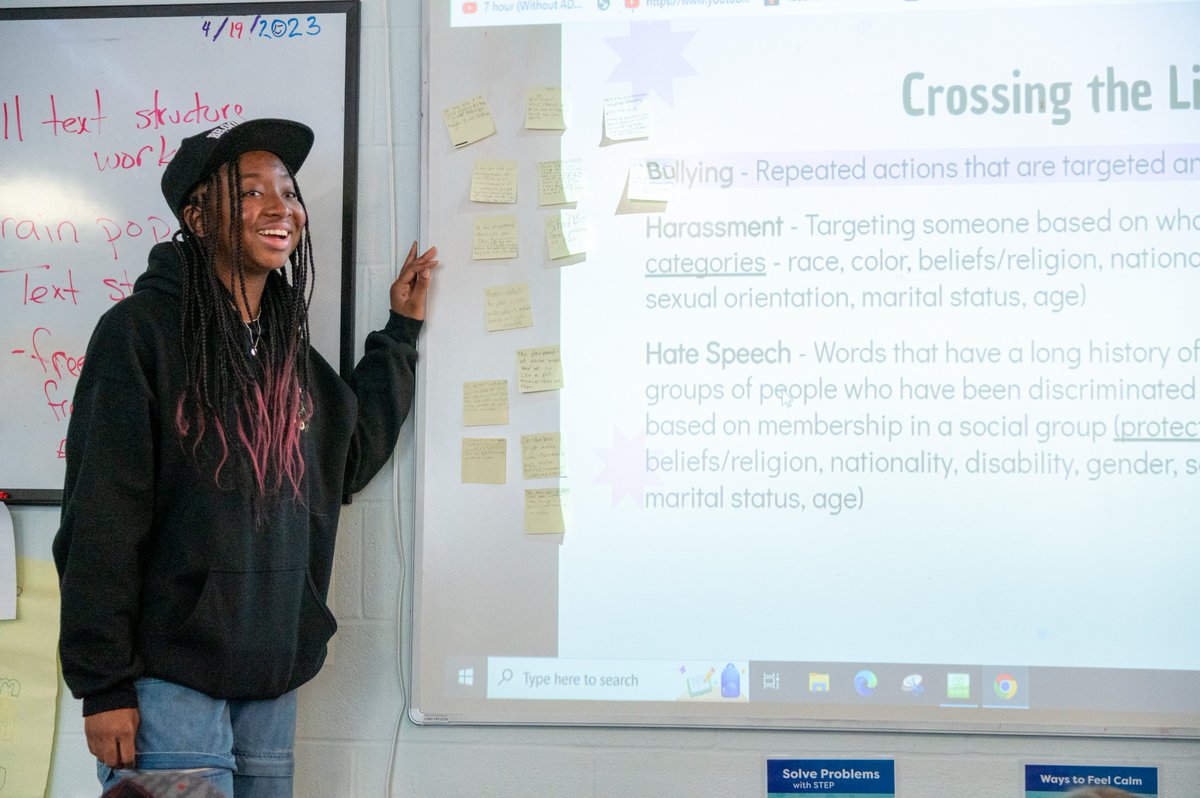 CHS's SJA club met with MBS 5th graders to raise awareness of how words can unintentionally impact one another. This group of dedicated and thoughtful high school students presented ideas around kindness, sensitivity, and diversity to their younger peers! 

#wearecolchester