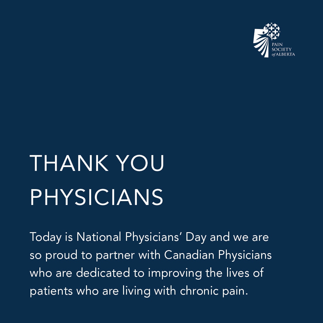 Alberta_Pain's tweet photo. We are proud to partner with healthcare professionals, including Physicians, to improve the quality of life for those with pain.

https://t.co/8omdl6L6YX

@CPSA_CA @CFPJournal @CMA_Docs #CanadianPhysicians #NationalPhysiciansDay #chronicpain #painab #albertapainstrategy https://t.co/fVtVZCSezd