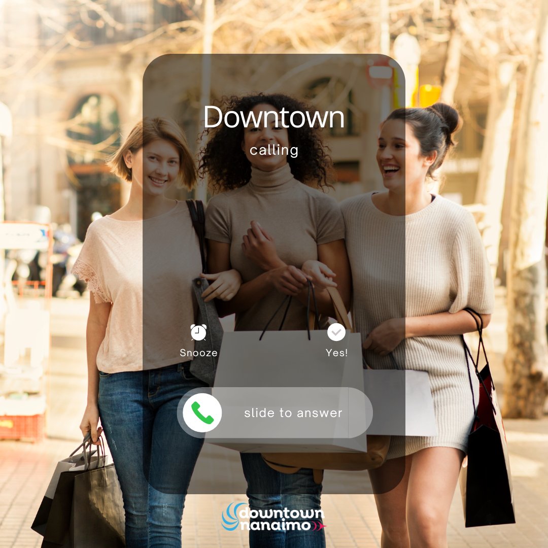 Downtown is calling! Will you answer the call? 
#mynanaimo #nanaimobusiness #nanaimolife  #heartoftheharbourcity #nanaimobars #nanaimosmallbusiness #nanaimoeats #nanaimoshops #nanaimoshop #nanaimostore #nanaimoretail #bcshoplocal #nanaimoshoplocal #shoplocalnanaimo #nanaimobiz