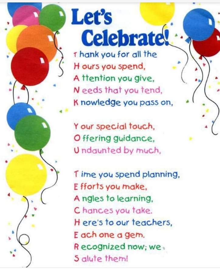 TomTJJansen1's tweet photo. Thanks to all of our teachers
 😁🍎🌻 #Burbank111 https://t.co/Wt4YsKmMtE