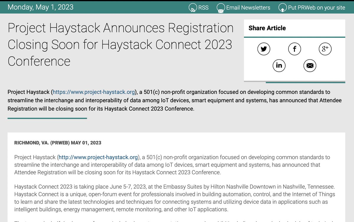 haystackTagging's tweet image. We are just over 1 month away from the start of Haystack Connect 2023, live and in-person in Nashville. Read about it in our latest press release and REMEMBER... REGISTER! lnkd.in/gw9MFZjR