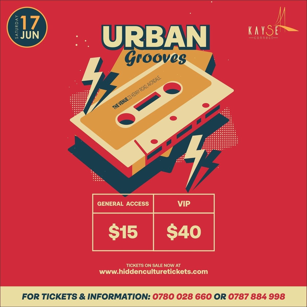 KayseConnect's tweet image. Tickets selling at #MedOrangePharmacies, get yours from Jason Moyo and Borrowdale branches

You can also buy online using the links below
Urban Grooves GA Ticket Link: paynow.co.zw/Payment/MakeBi…

Urban Grooves VIP Ticket Link: paynow.co.zw/Payment/MakeBi…

Urban Grooves PayPal Ticket…