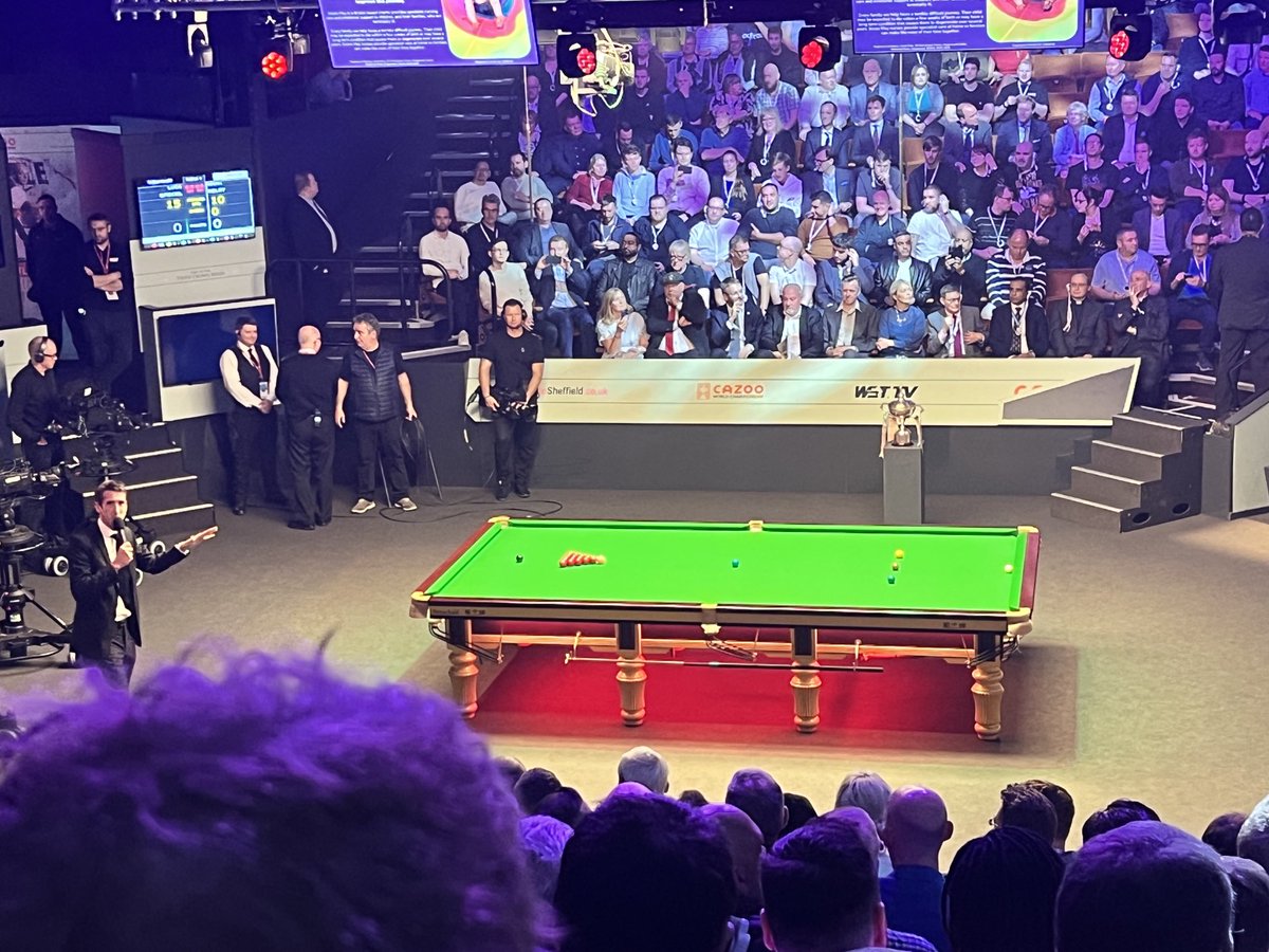 Here we go. It’s been emotional.  #BBCSnooker