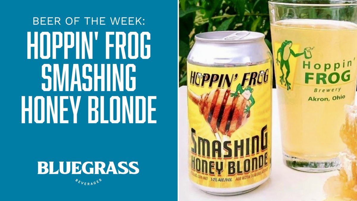 bluegrassbev's tweet image. Crisp and refreshing, with a splash of honey! #hoppinfrog #beersatbluegrass