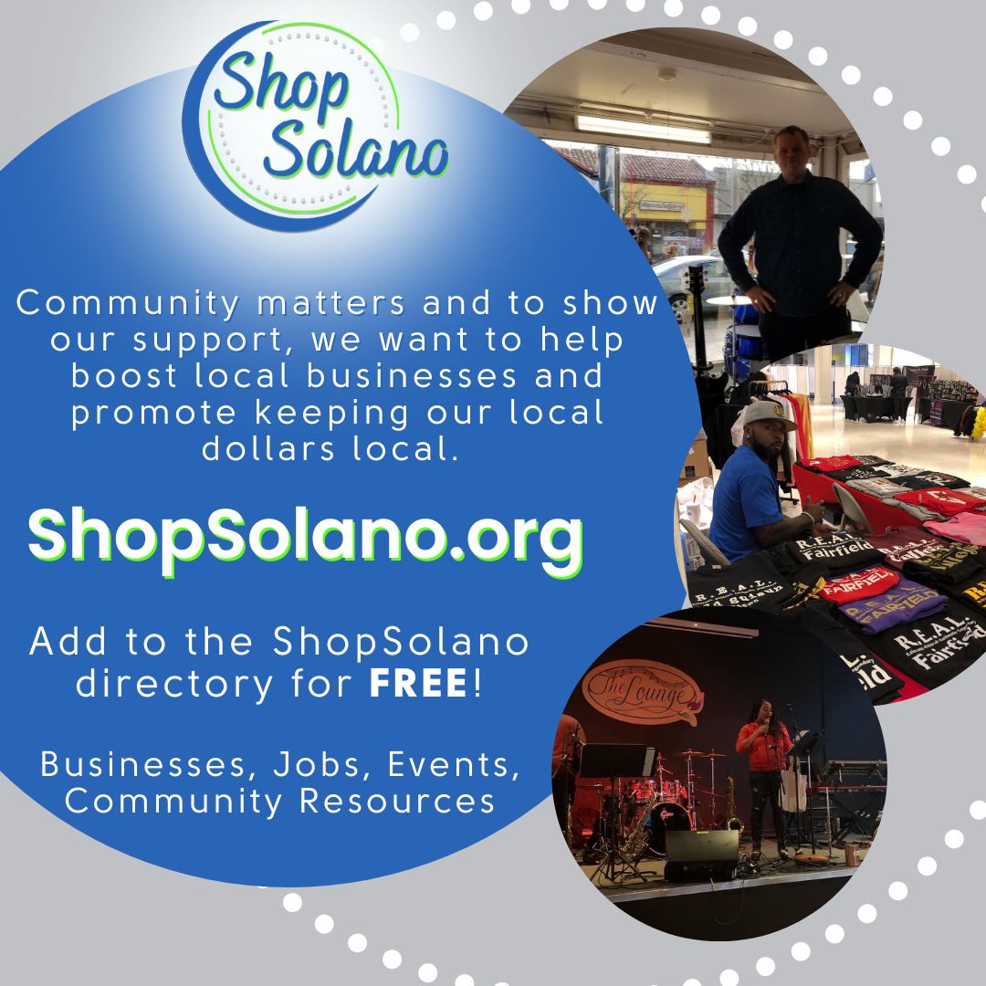 Discover, Connect, Thrive - Join Shop Solano, the ultimate online small business community directory for local entrepreneurs! 🛍

Visit: shopsolano.org

#shoplocal #shopsolano #empowersolano #communitymatters #onlinedirectory #smallbusiness