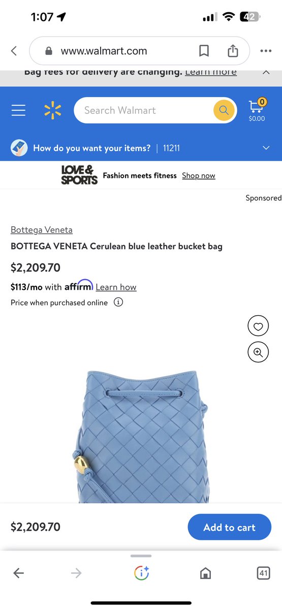 sanattude's tweet photo. why is @Walmart selling bottegas https://t.co/Mpsd1k8VPV