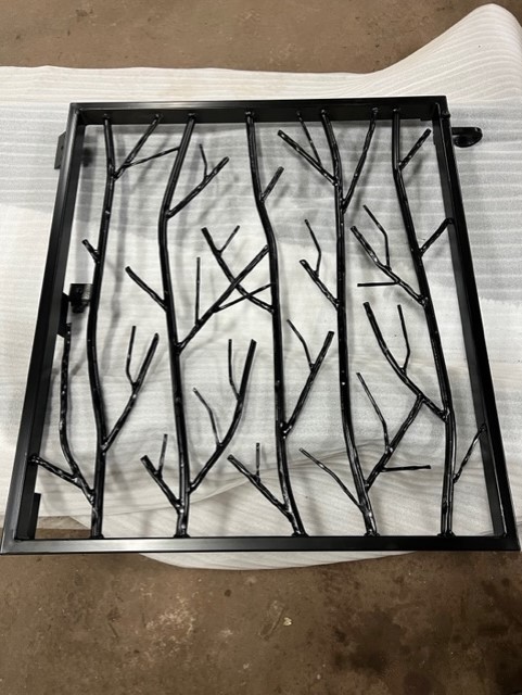 acutechworks's tweet photo. Custom twig railing pet gate with a black powder coat by Acutech Metalworks. https://t.co/tG0bTQk5NR