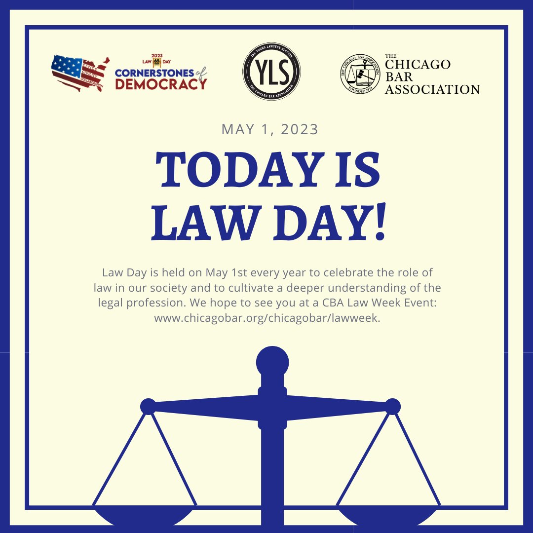 ChicagoBarAssoc's tweet image. Join us in the Daley Center Plaza this Wednesday (May 3) at Noon to celebrate Law Day. Remarks from Illinois Appellate Court Justice Margaret Stanton-McBride and music from the CBA Symphony Orchestra. See you there! chicagobar.org/chicagobar/law…. #LawWeek @ABAesq