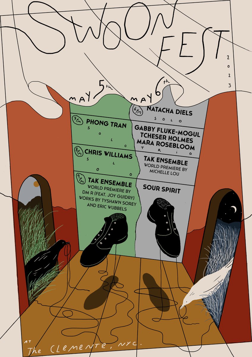 Our tenth anniversary celebration—SWOONFEST—is this weekend! 
Feat. sublime gd musical offerings from our faves ~
Lineup below &amp; tix at TAKensemble.com/tickets